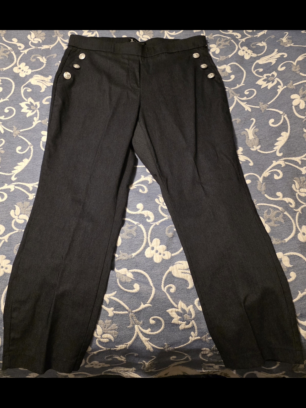 Jules & Leopold wide-leg or straight-leg trousers,